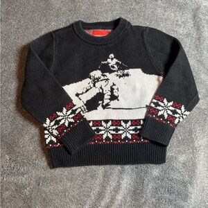 Holiday Lane Boys 2T skier holiday knit Sweater